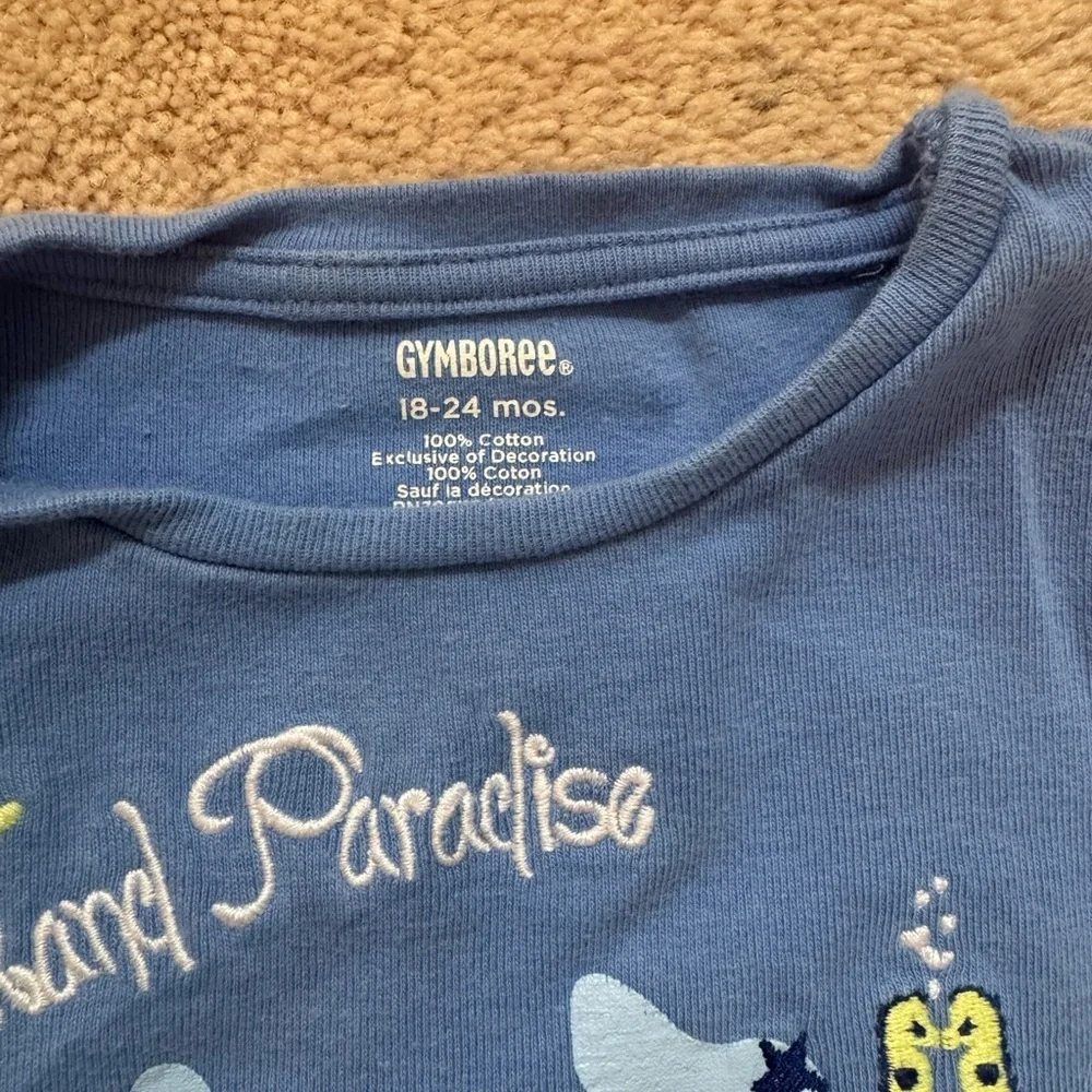 Gymboree/Old Navy Blue and White Kids Matching Set